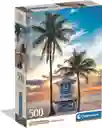 Rompecabezas 500 Piezas Puesta De Sol En Miami Clementoni