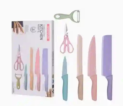 Set De Cuchillos X6 Piezas