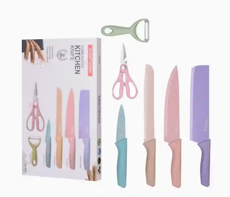Set De Cuchillos X6 Piezas