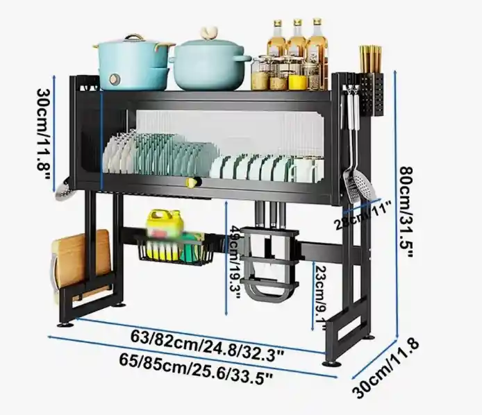 Escurridor Con Cajón 65cm