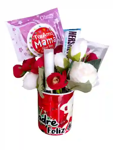 Regalo Para Mamá Mug Tazas Regalo Detalle Obsequio Dia De La Madre Mama Ancheta Flores