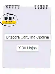 Bitacora Cartulina Opalina X 30 Hojas