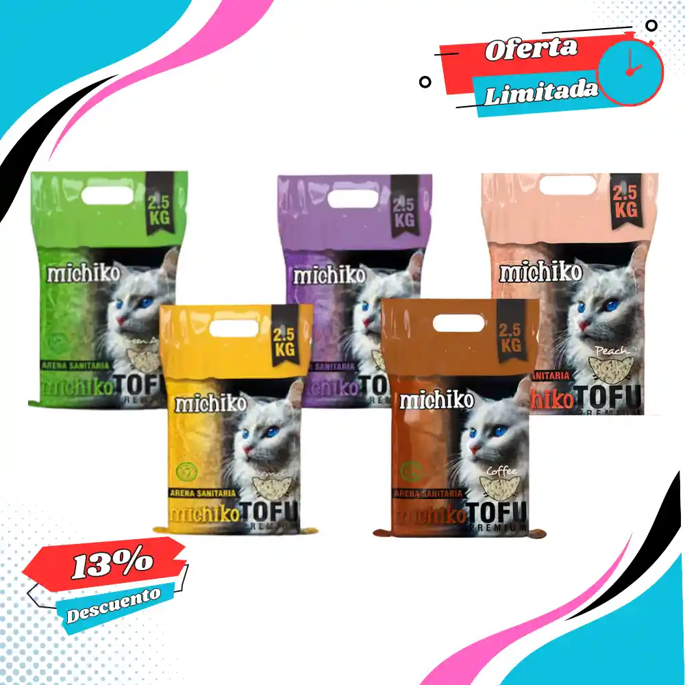 Arena Para Gatos Michiko Tofu Ecológica
