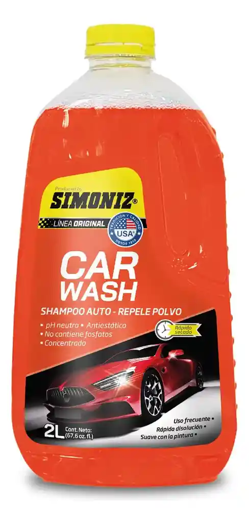Car Wash Shampoo Repele Polvo Simoniz 2l