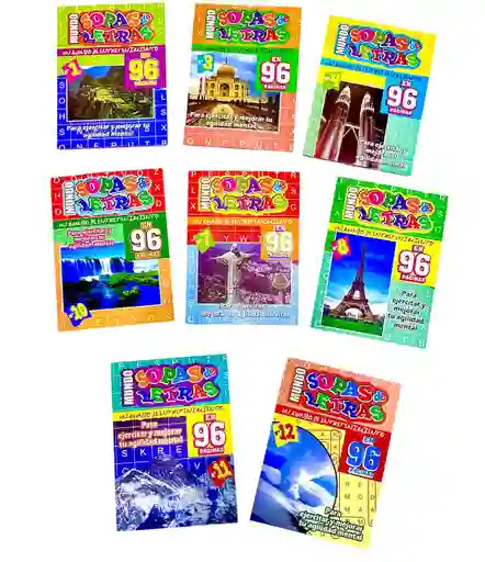 Sopas De Letras 96 Paginas Diversas