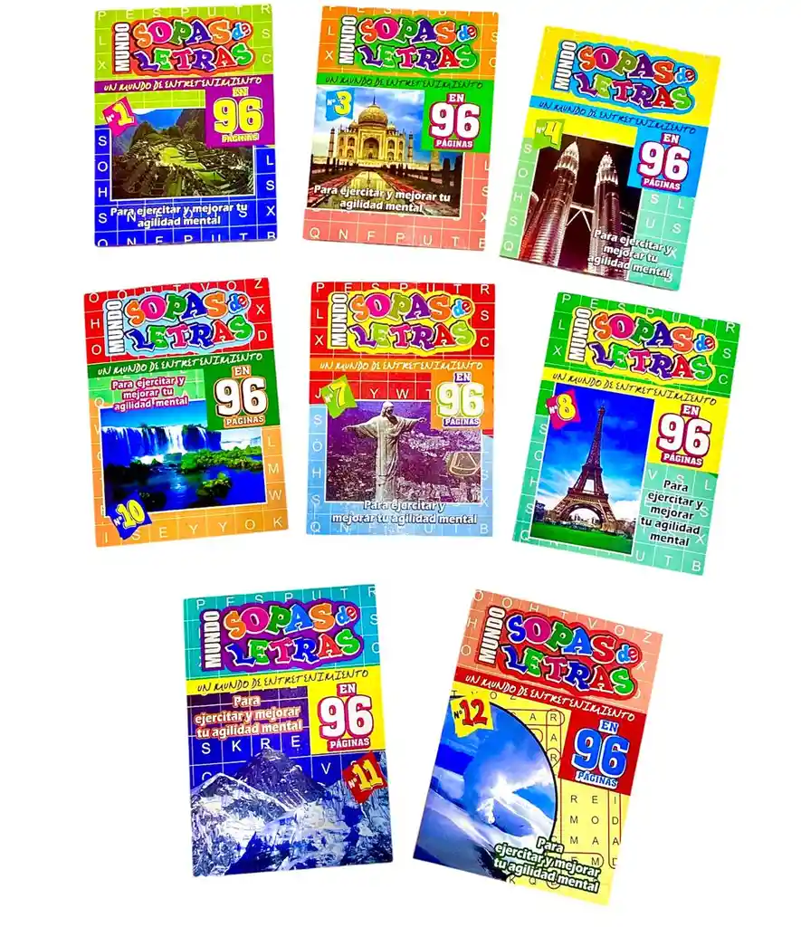 Sopas De Letras 96 Paginas Diversas