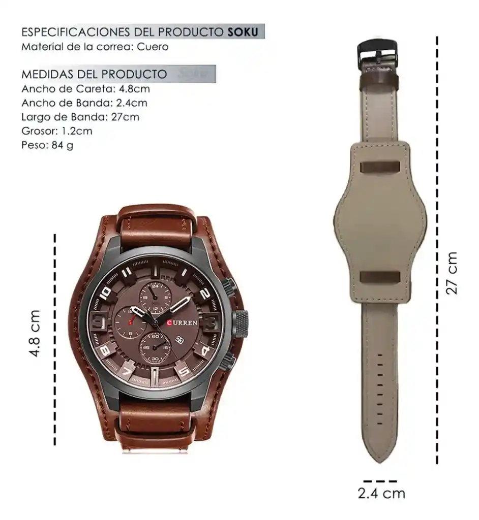 Reloj Original Curren Army Military Reloj Para Hombre