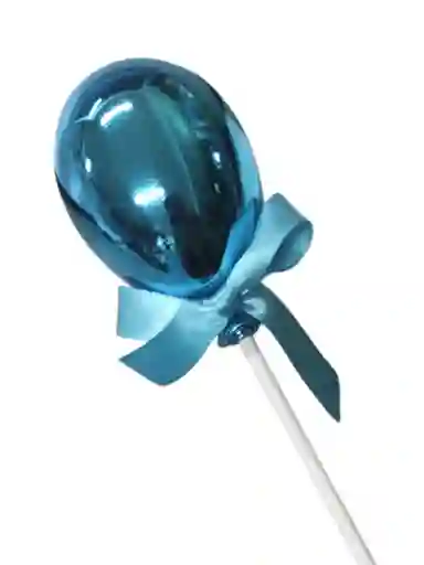 Topper Adorno Torta Pastel Decoración Fiestas Mini Globo Azul X1