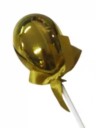 Topper Adorno Torta Pastel Decoración Fiestas Mini Globo Dorado X1