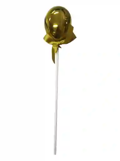 Topper Adorno Torta Pastel Decoración Fiestas Mini Globo Dorado X1