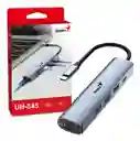 Adaptador Genius 5 En 1 Uh-545 Hub Usb C A Red Usb