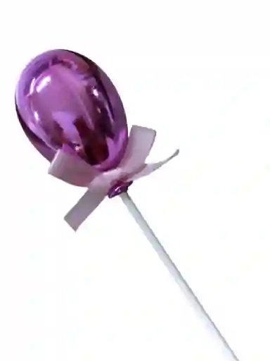 Topper Adorno Torta Pastel Decoración Fiestas Mini Globo Rosa X1