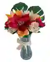 Arreglo Floral , Rosas Y Lirios Cariño Mio Eterno