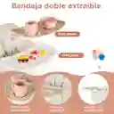 Silla Comedor Gris 3 En 1 Con Patas De Madera, Ajustable A Silla Alta, Silla Comedor Y Silla Baja, Doble Bandeja Extraíble, Arnés De Seguridad, Forro Impermeable
