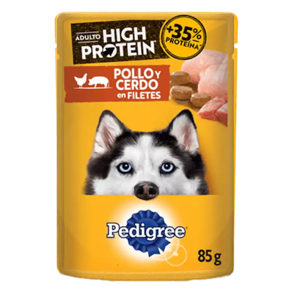 Pedigree Pouch Perro Pollo Y Cerdo 85g