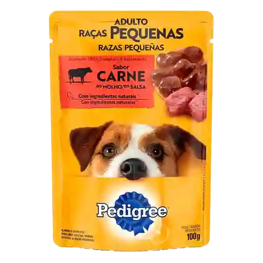 Pedigree Pouch Perro Adulto Raza Pequeña Carne 100 Gr