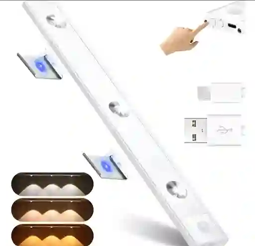 Luz Led Multifuncional Sensor Movimiento 3 Led 40 Cm