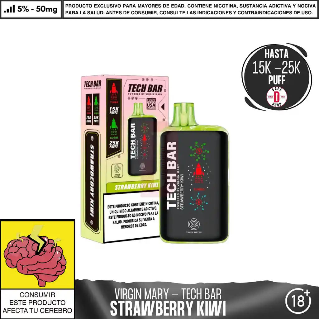Strawberry Kiwi - Virgin Mary - Tech Bar 25000 Aspiraciones