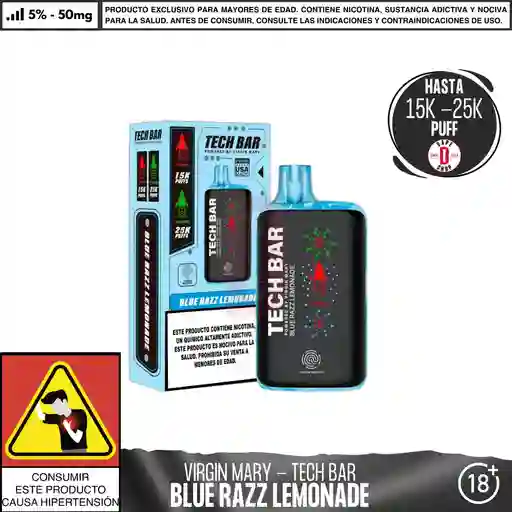 Blue Razz Lemonade - Virgin Mary - Tech Bar 25000 Aspiraciones