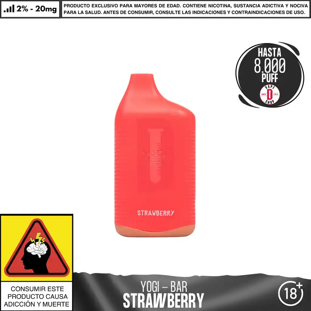 2% Strawberry Granola Bar - Yogi - Bar 8000 Aspiraciones