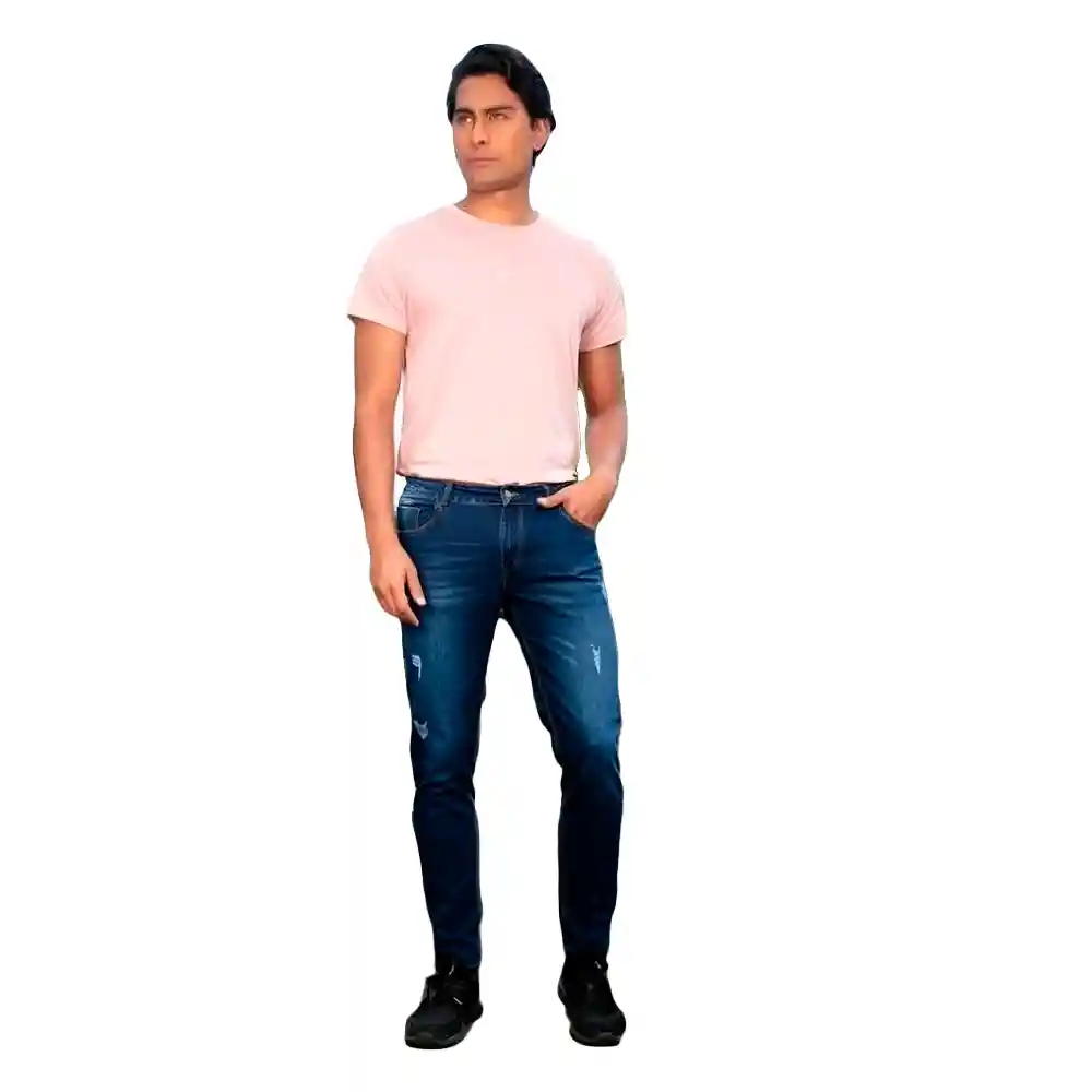 En Liquidacion - Jean Skinny Para Hombre In You Hco52 Azul Oscuro Talla 32
