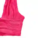 En Liquidacion - Top Halter Corto Shein Para Dama Icon De Espalda Abierta Color Rosa Talla M