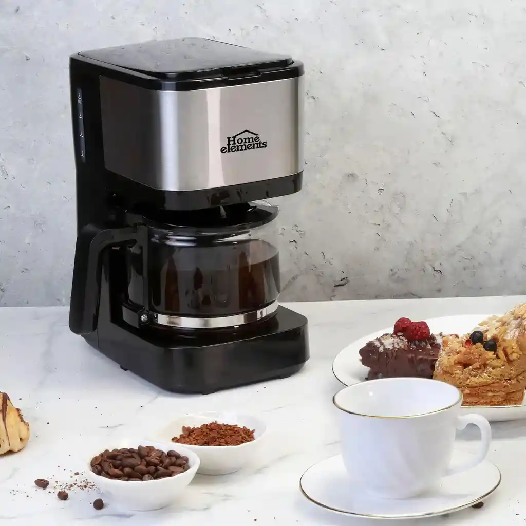 Cafetera Home Elements Hecm-9420ss Negra 6 Tazas
