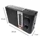 Radio Recargable Con Bluetooth, Lampara Y Linterna Led, Panel Solar Y Reproductor Mp3
