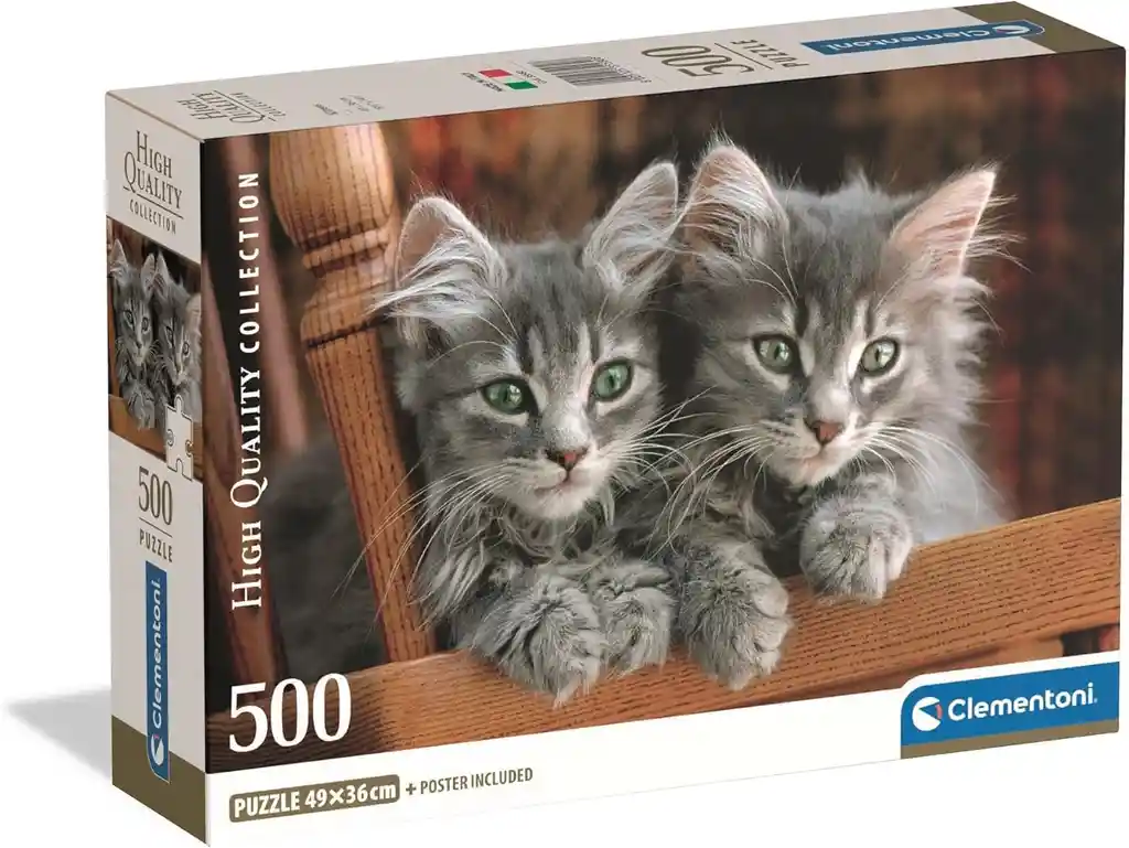 Rompecabezas 500 Piezas Gatitos Adorables Clementoni Adultos