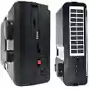 Radio Recargable Con Bluetooth, Lampara Y Linterna Led, Panel Solar Y Reproductor Mp3
