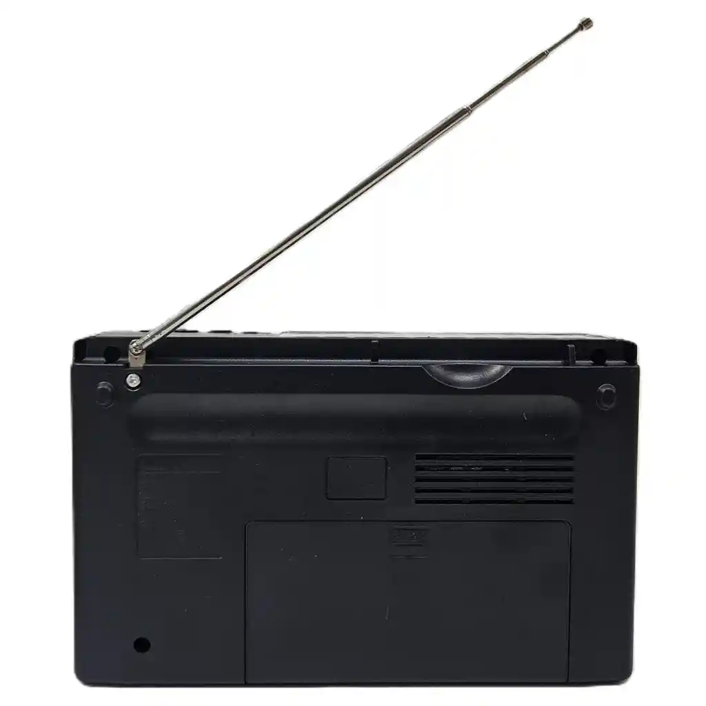 Radio Recargable Con Bluetooth, Lampara Y Linterna Led, Panel Solar Y Reproductor Mp3