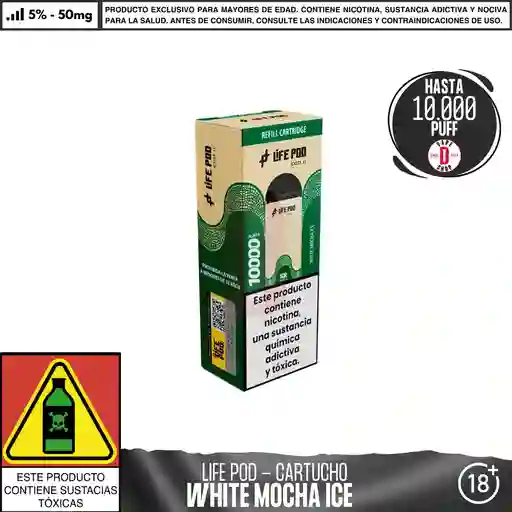 White Mocha Ice - Life Pod - Eco Ii Pod 10.000 Aspiraciones
