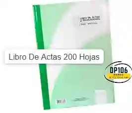 Libro De Actas 200 Hojas - 400 Folios Libro Actas Y Anotaciones