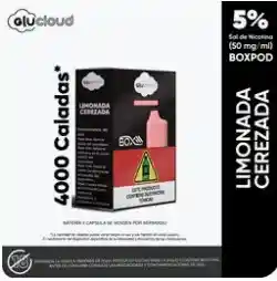 Glucloud Vapeador Box Pod Pink Lemonade 4000 Puff 5% Nicotina