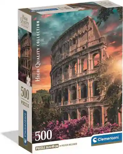 Rompecabezas 500 Piezas Coliseo De Roma Clementoni Adultos