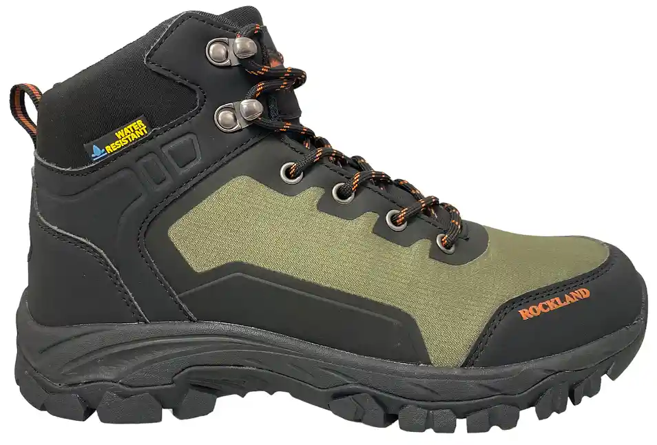 Botas De Senderismo Rockland Montana Resistente Al Agua - Talla: 9.5 / Verde