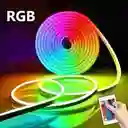 Neon Flex 12v Rgb Multicolor X5 Metros Control Y Adaptador