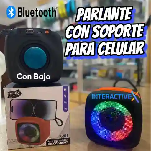 X911 Parlante Bluetooth /speaker/bafle/bocina/rgb/soporte Para Celular/ Parlante Portatil