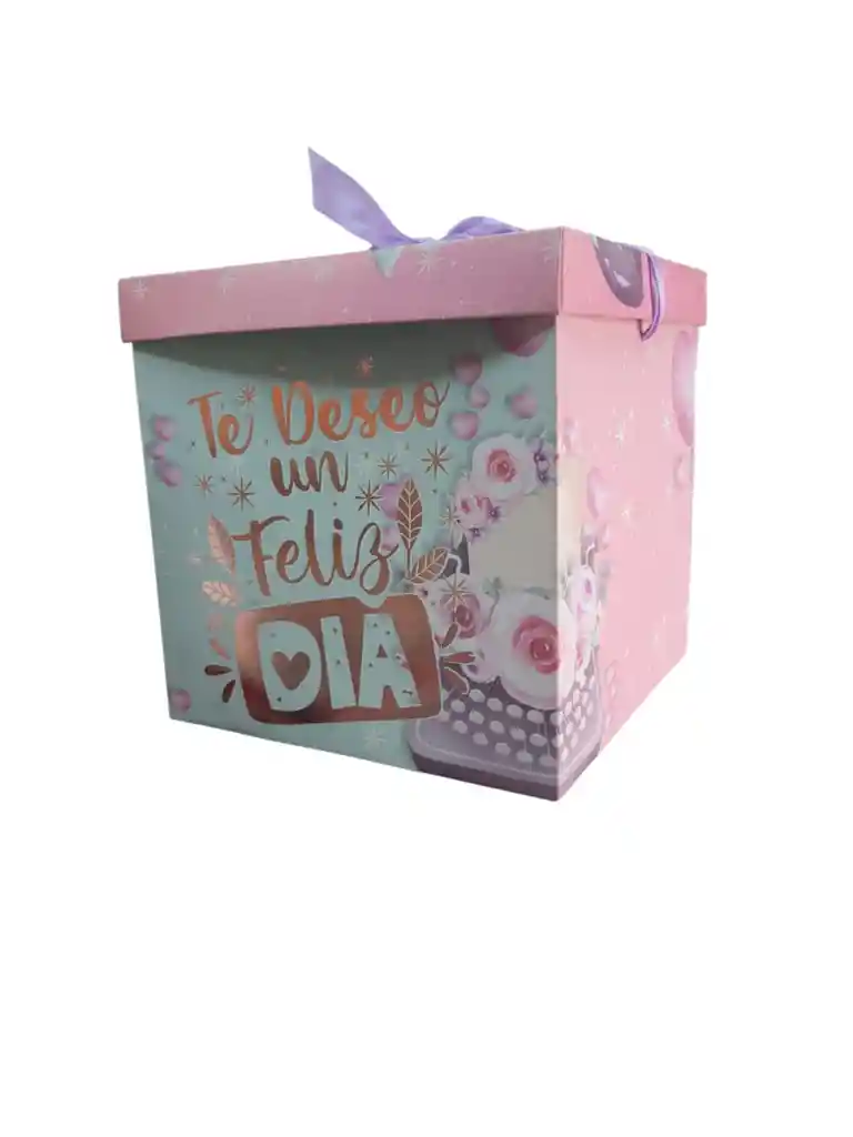 Caja De Regalo Motivos Toda Ocasión Grande 23x23cm