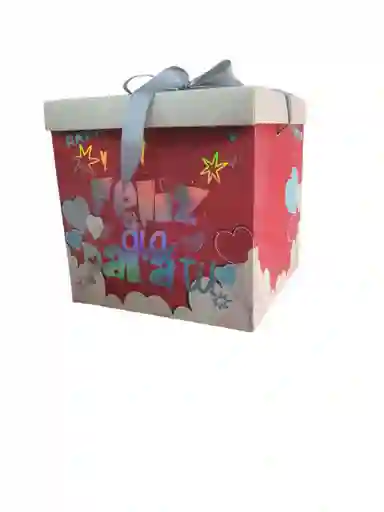 Caja De Regalo Motivos Toda Ocasión Grande 23x23cm