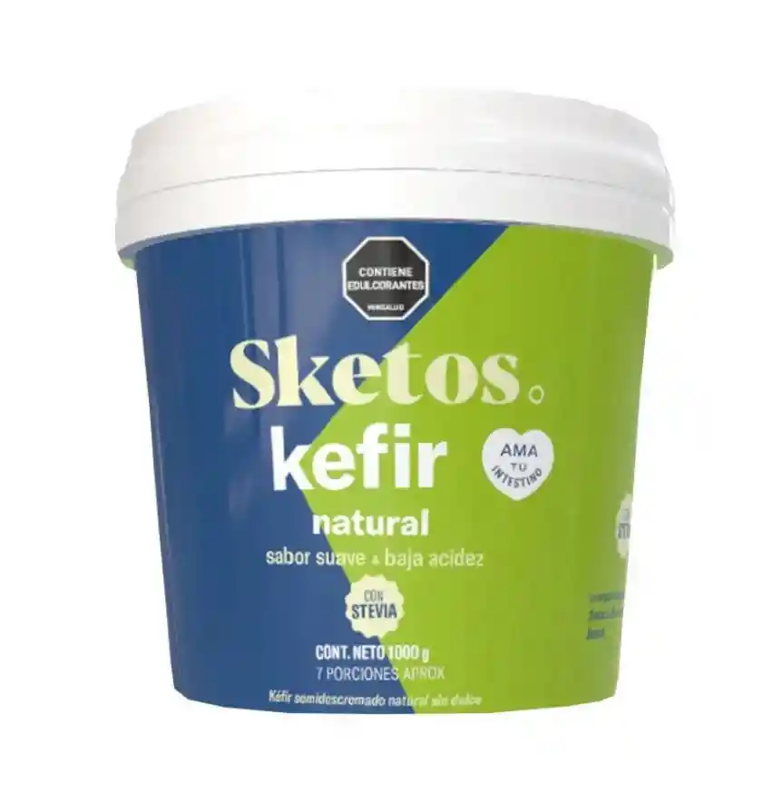 Kéfir Semidescremado Natural Sin Dulce (1000 Gr)