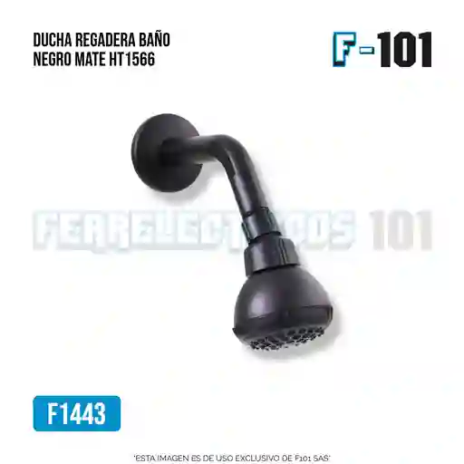 Ducha Regadera Baño Negro Mate