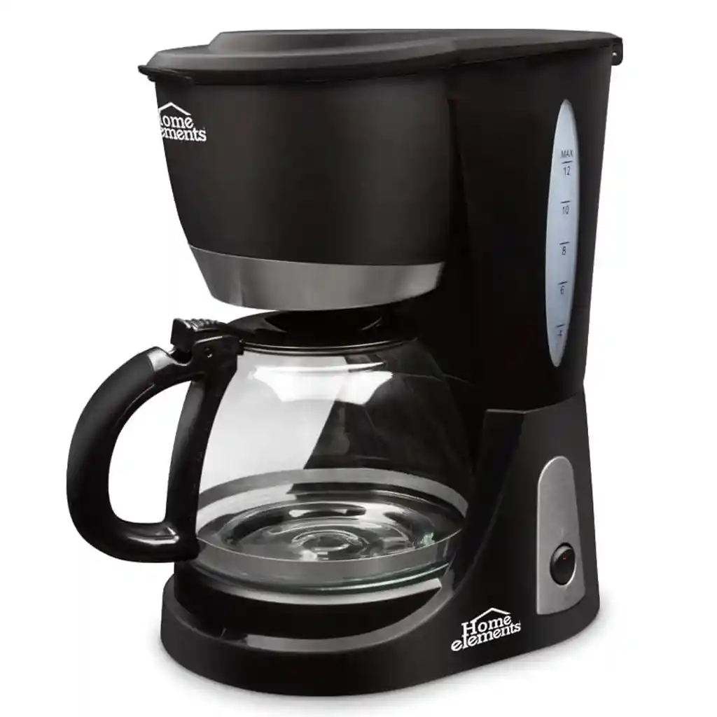 Cafetera Eléctrica Home Elements He-7031a Negra 12 Tazas