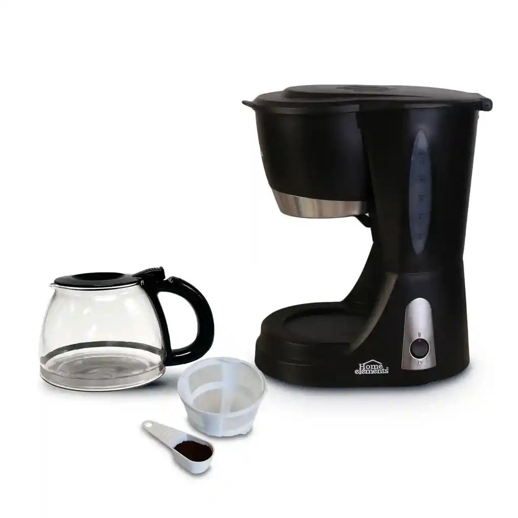 Cafetera Eléctrica Home Elements He-7031a Negra 12 Tazas