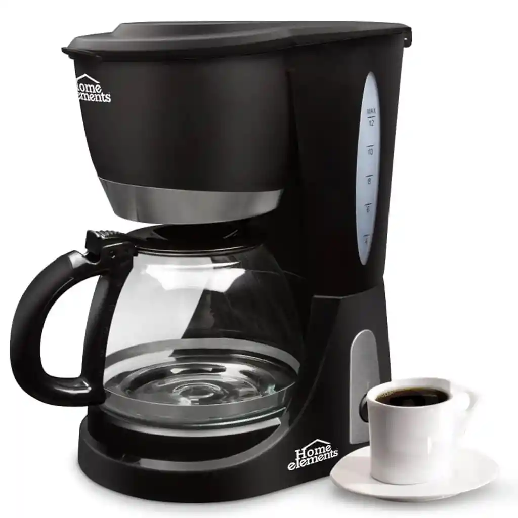 Cafetera Eléctrica Home Elements He-7031a Negra 12 Tazas