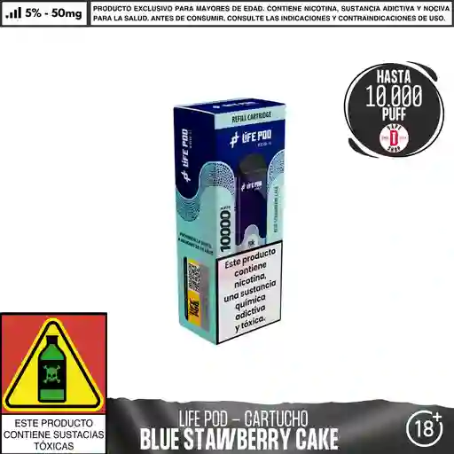 Blue Strawberry Cake - Life Pod - Eco Ii Pod 10.000 Aspiraciones