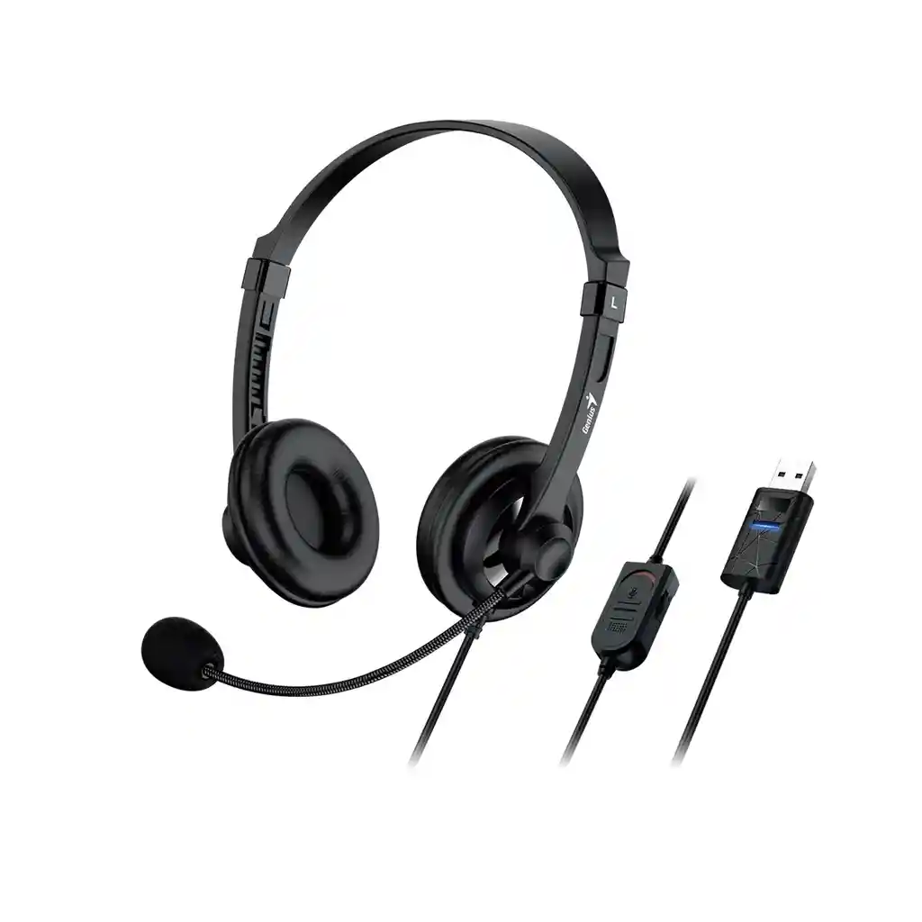 Audífono Diadema Alámbrica Usb Genius Hs-230u