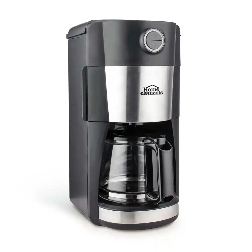 Cafetera Home Elements He-cm1419n Con Moledor Negro 12 Tazas