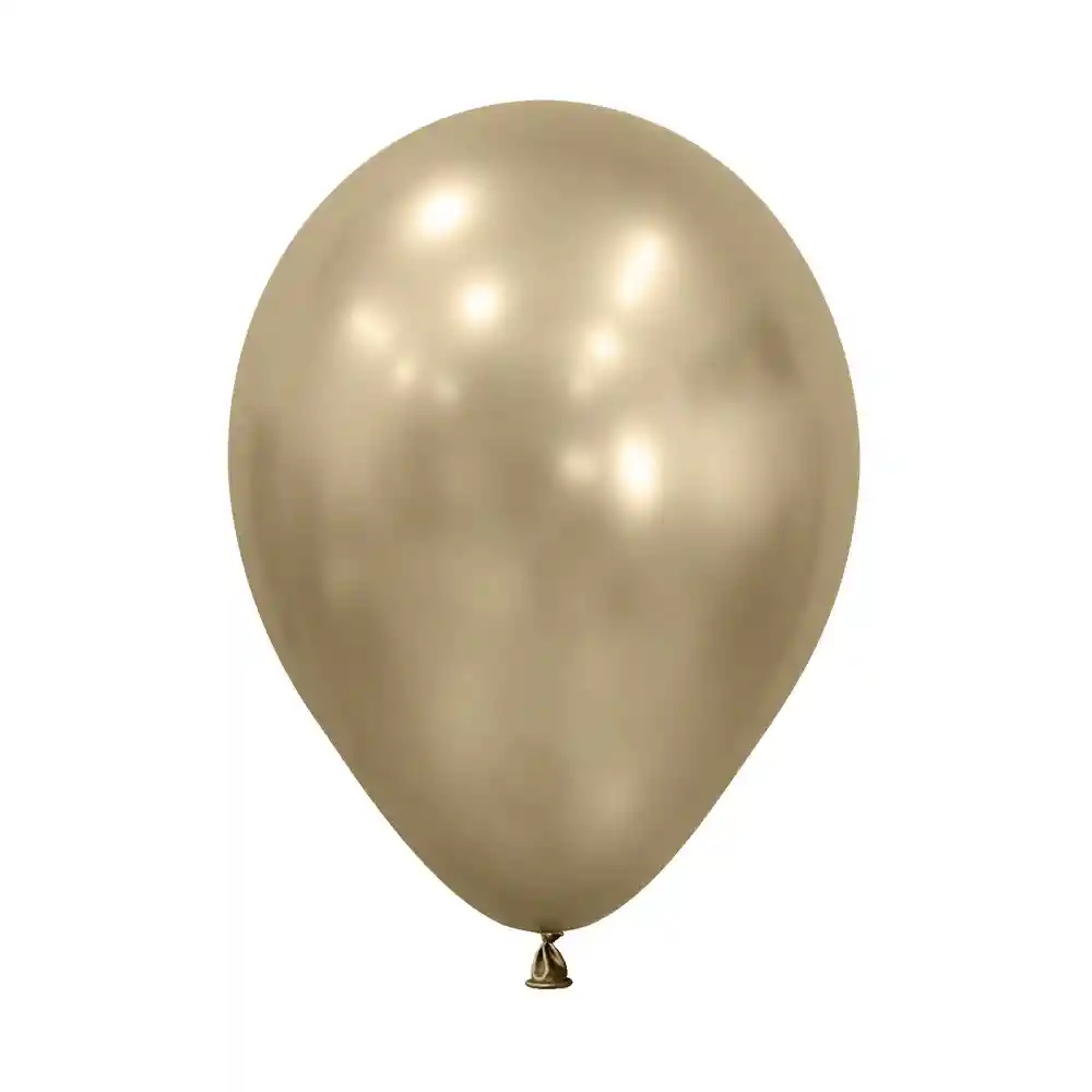 Bombas Globos R12 Silk Dorada Paquete X 5