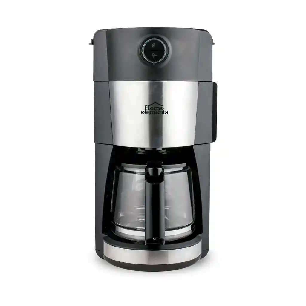 Cafetera Home Elements He-cm1419n Con Moledor Negro 12 Tazas
